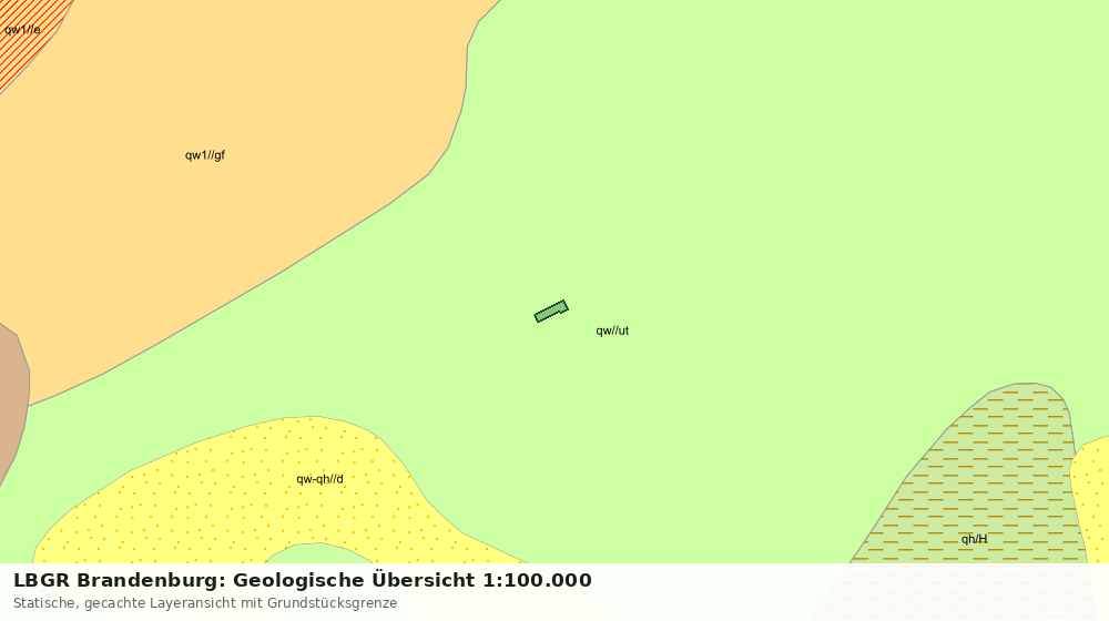 Statische Kartenansicht: LBGR Brandenburg: Geologische Übersicht 1:100.000