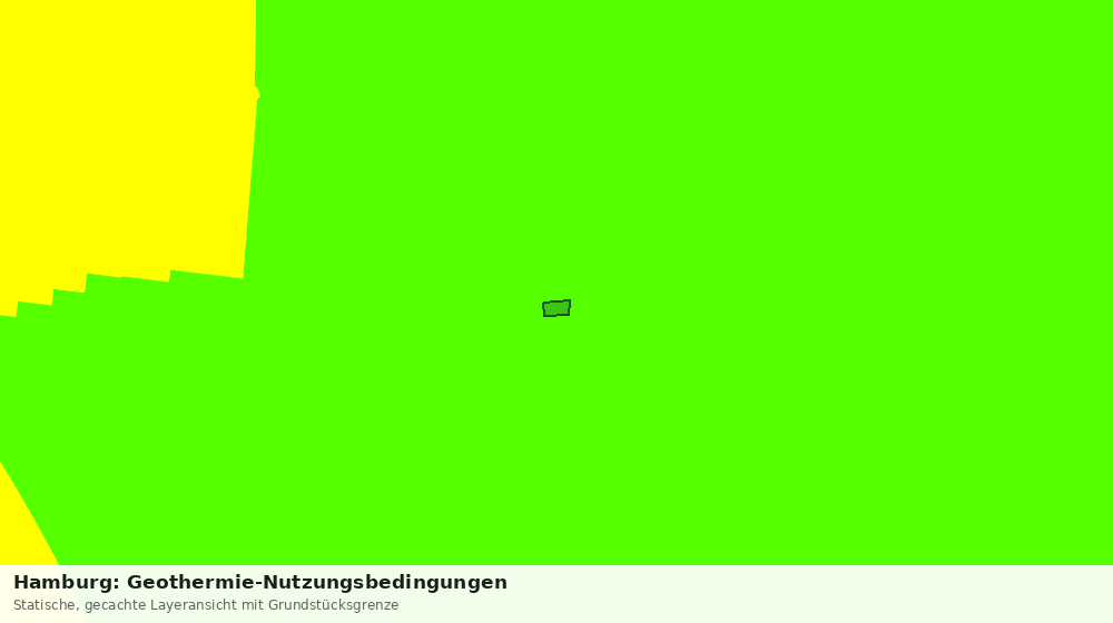 Statische Kartenansicht: Hamburg: Geothermie-Nutzungsbedingungen