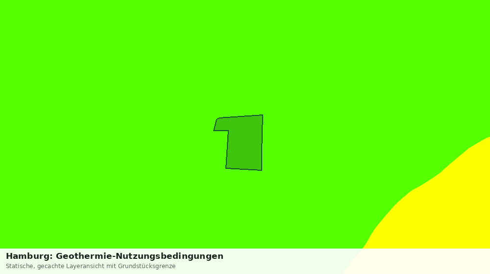 Statische Kartenansicht: Hamburg: Geothermie-Nutzungsbedingungen