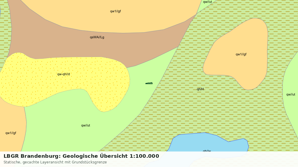 Statische Kartenansicht: LBGR Brandenburg: Geologische Übersicht 1:100.000