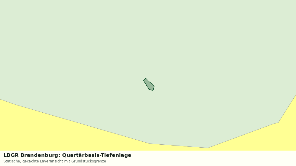 Statische Kartenansicht: LBGR Brandenburg: Quartärbasis-Tiefenlage