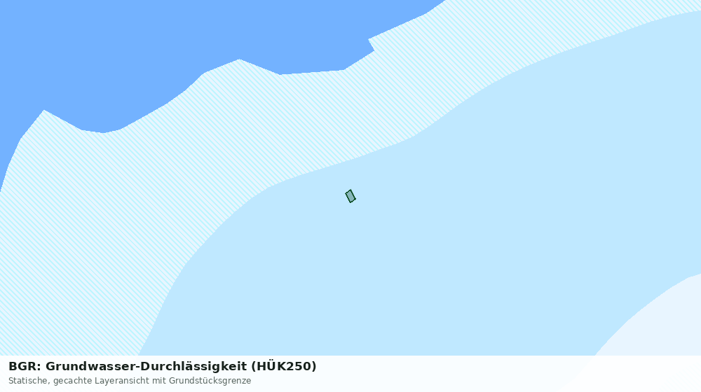Statische Kartenansicht: BGR: Grundwasser-Durchlässigkeit (HÜK250)