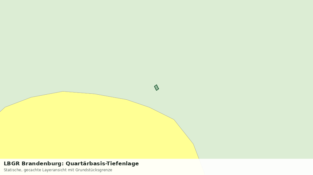 Statische Kartenansicht: LBGR Brandenburg: Quartärbasis-Tiefenlage