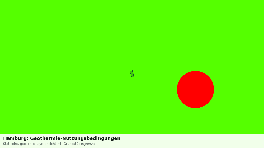 Statische Kartenansicht: Hamburg: Geothermie-Nutzungsbedingungen