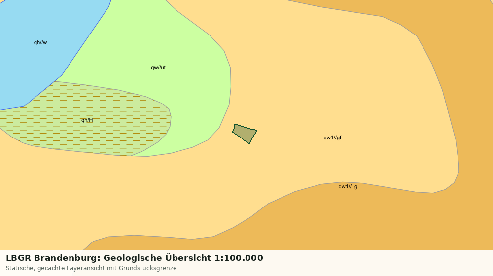 Statische Kartenansicht: LBGR Brandenburg: Geologische Übersicht 1:100.000