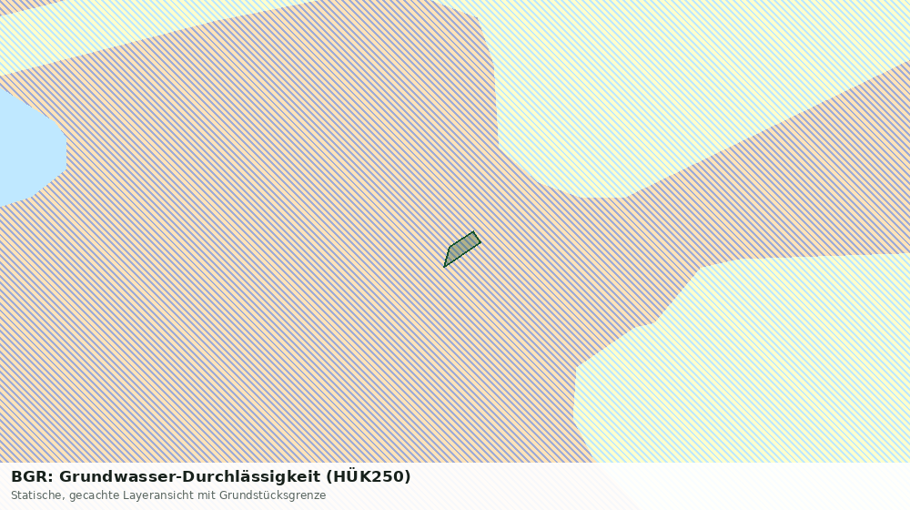 Statische Kartenansicht: BGR: Grundwasser-Durchlässigkeit (HÜK250)