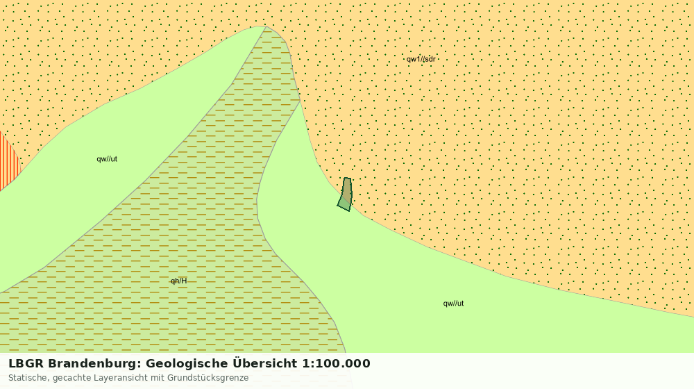 Statische Kartenansicht: LBGR Brandenburg: Geologische Übersicht 1:100.000