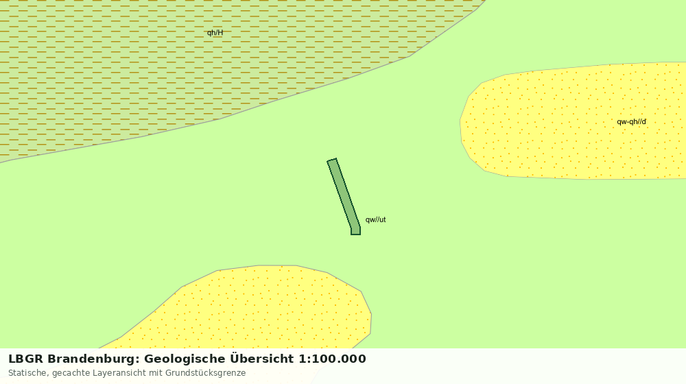 Statische Kartenansicht: LBGR Brandenburg: Geologische Übersicht 1:100.000