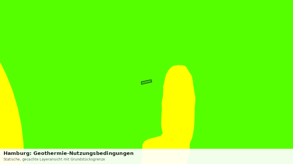 Statische Kartenansicht: Hamburg: Geothermie-Nutzungsbedingungen