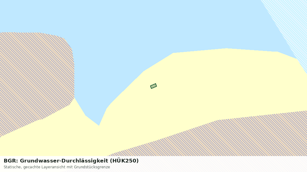 Statische Kartenansicht: BGR: Grundwasser-Durchlässigkeit (HÜK250)