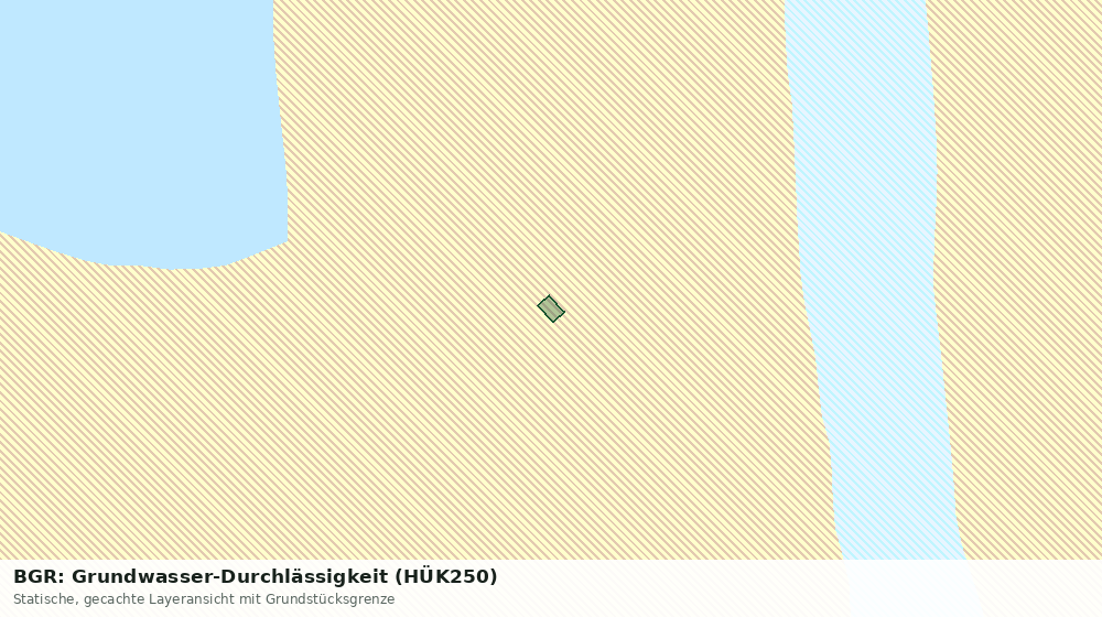Statische Kartenansicht: BGR: Grundwasser-Durchlässigkeit (HÜK250)