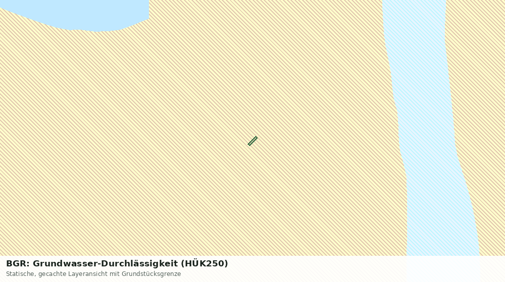Statische Kartenansicht: BGR: Grundwasser-Durchlässigkeit (HÜK250)