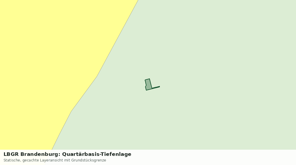 Statische Kartenansicht: LBGR Brandenburg: Quartärbasis-Tiefenlage