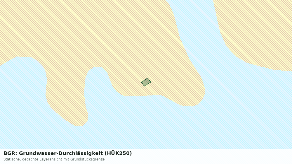 Statische Kartenansicht: BGR: Grundwasser-Durchlässigkeit (HÜK250)