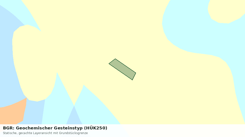 Statische Kartenansicht: BGR: Geochemischer Gesteinstyp (HÜK250)