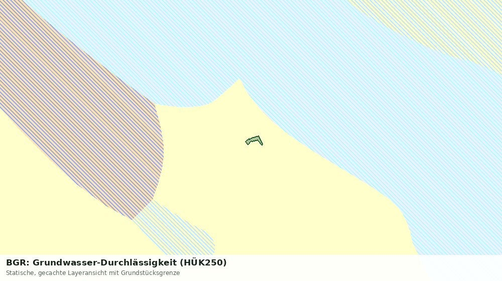 Statische Kartenansicht: BGR: Grundwasser-Durchlässigkeit (HÜK250)