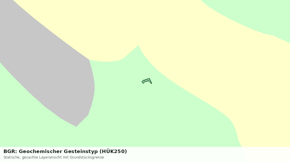 Statische Kartenansicht: BGR: Geochemischer Gesteinstyp (HÜK250)