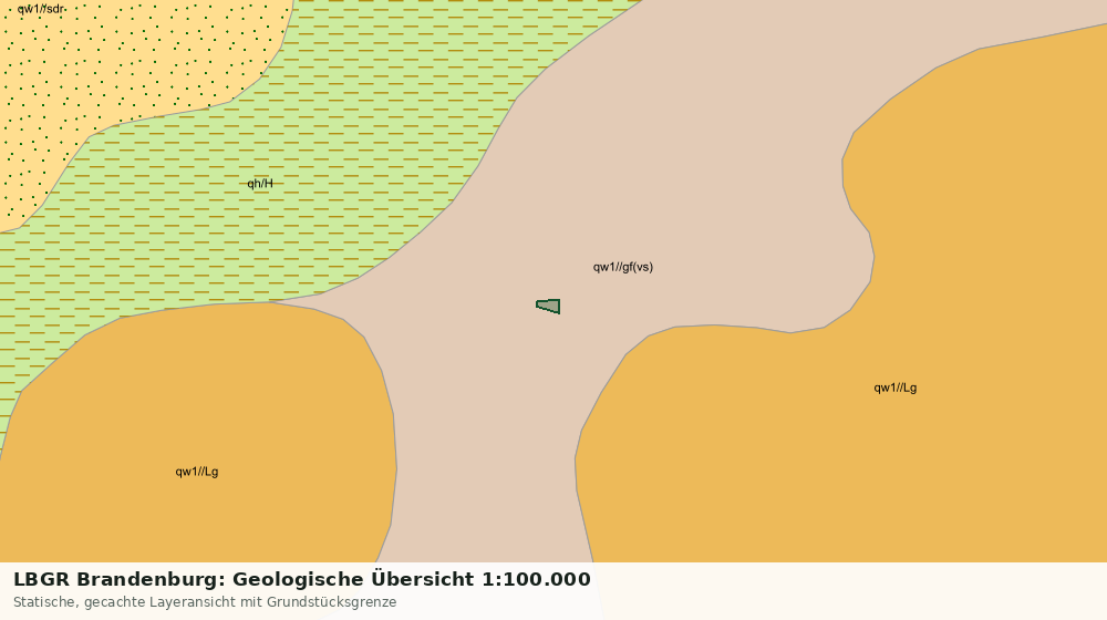 Statische Kartenansicht: LBGR Brandenburg: Geologische Übersicht 1:100.000