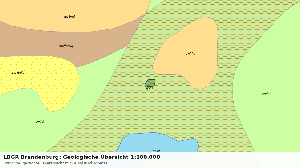 Statische Kartenansicht: LBGR Brandenburg: Geologische Übersicht 1:100.000