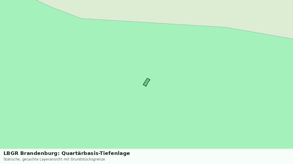 Statische Kartenansicht: LBGR Brandenburg: Quartärbasis-Tiefenlage