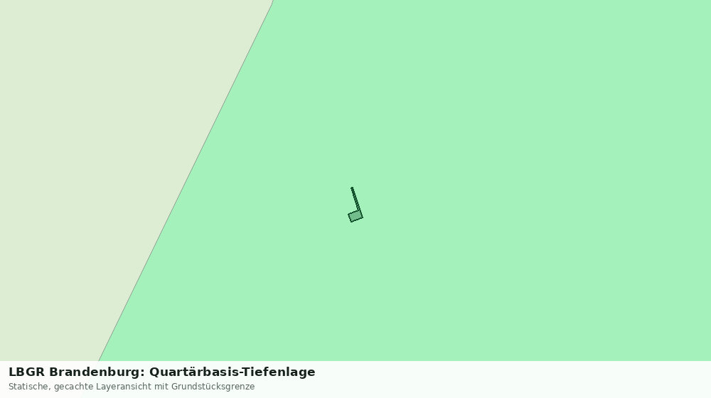 Statische Kartenansicht: LBGR Brandenburg: Quartärbasis-Tiefenlage