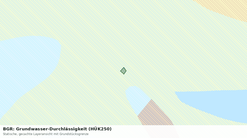 Statische Kartenansicht: BGR: Grundwasser-Durchlässigkeit (HÜK250)