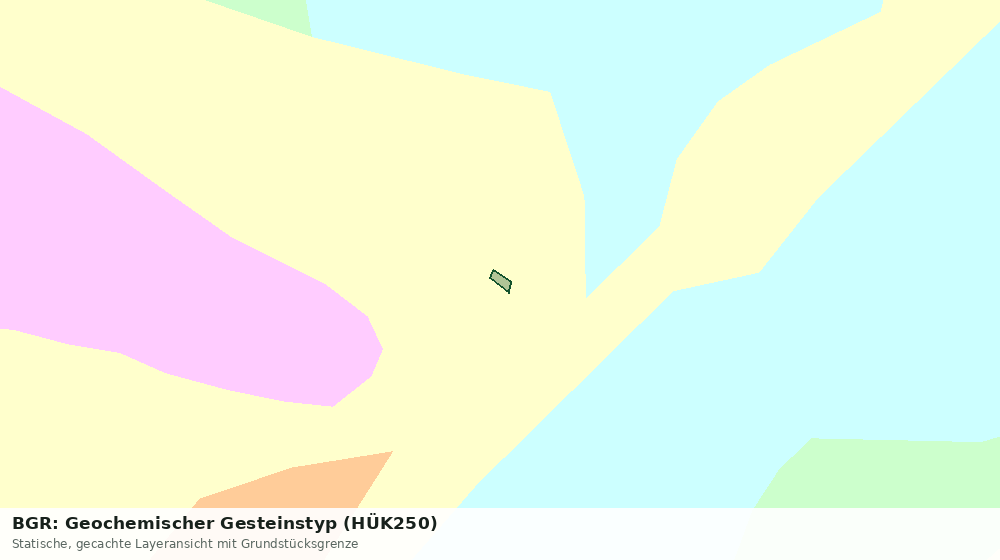 Statische Kartenansicht: BGR: Geochemischer Gesteinstyp (HÜK250)