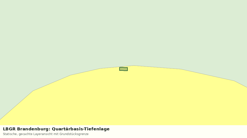 Statische Kartenansicht: LBGR Brandenburg: Quartärbasis-Tiefenlage