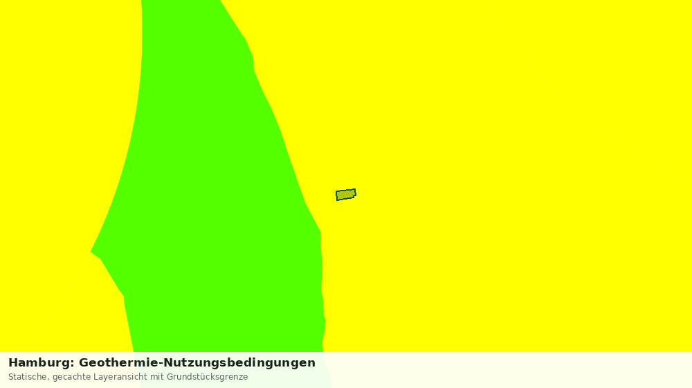 Statische Kartenansicht: Hamburg: Geothermie-Nutzungsbedingungen