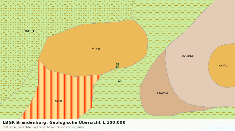Statische Kartenansicht: LBGR Brandenburg: Geologische Übersicht 1:100.000