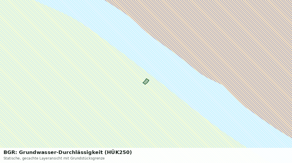 Statische Kartenansicht: BGR: Grundwasser-Durchlässigkeit (HÜK250)
