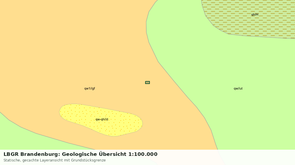 Statische Kartenansicht: LBGR Brandenburg: Geologische Übersicht 1:100.000