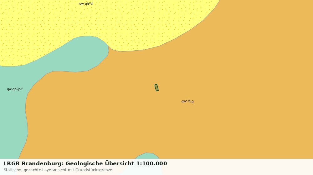 Statische Kartenansicht: LBGR Brandenburg: Geologische Übersicht 1:100.000