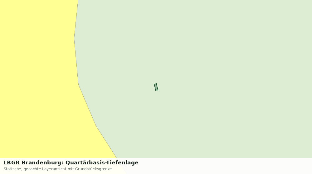 Statische Kartenansicht: LBGR Brandenburg: Quartärbasis-Tiefenlage