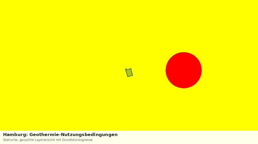 Statische Kartenansicht: Hamburg: Geothermie-Nutzungsbedingungen