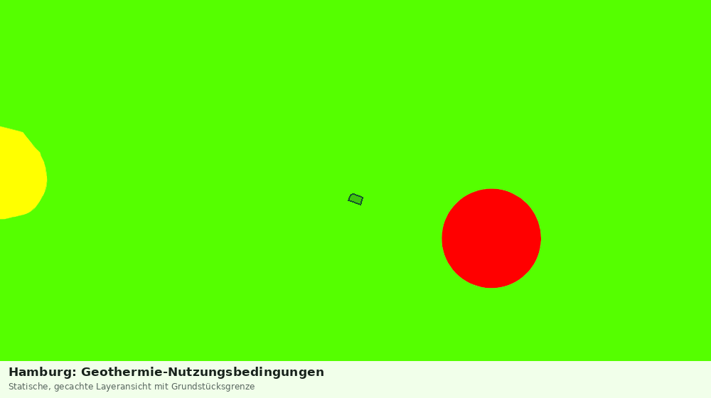 Statische Kartenansicht: Hamburg: Geothermie-Nutzungsbedingungen