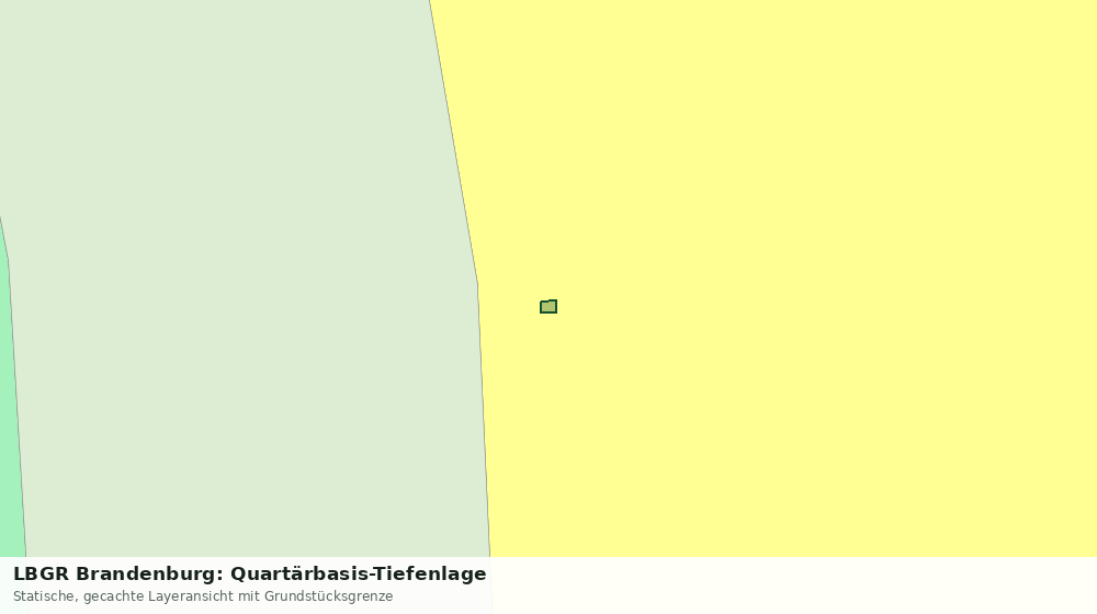 Statische Kartenansicht: LBGR Brandenburg: Quartärbasis-Tiefenlage