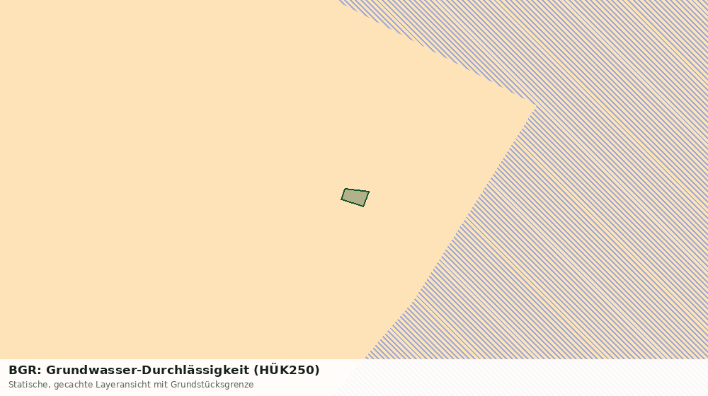 Statische Kartenansicht: BGR: Grundwasser-Durchlässigkeit (HÜK250)