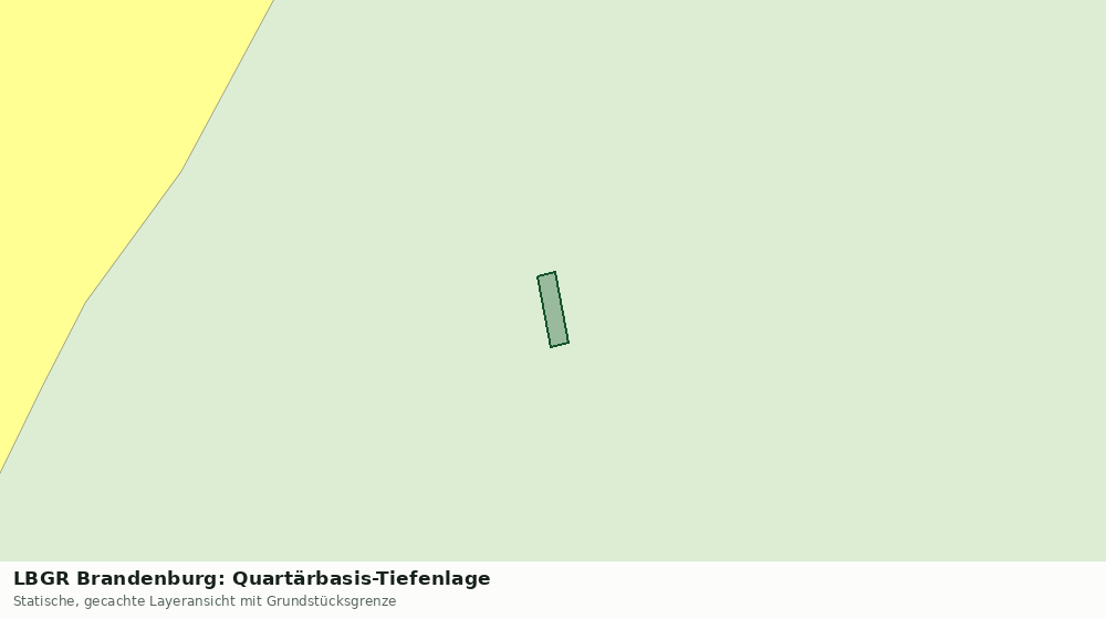 Statische Kartenansicht: LBGR Brandenburg: Quartärbasis-Tiefenlage
