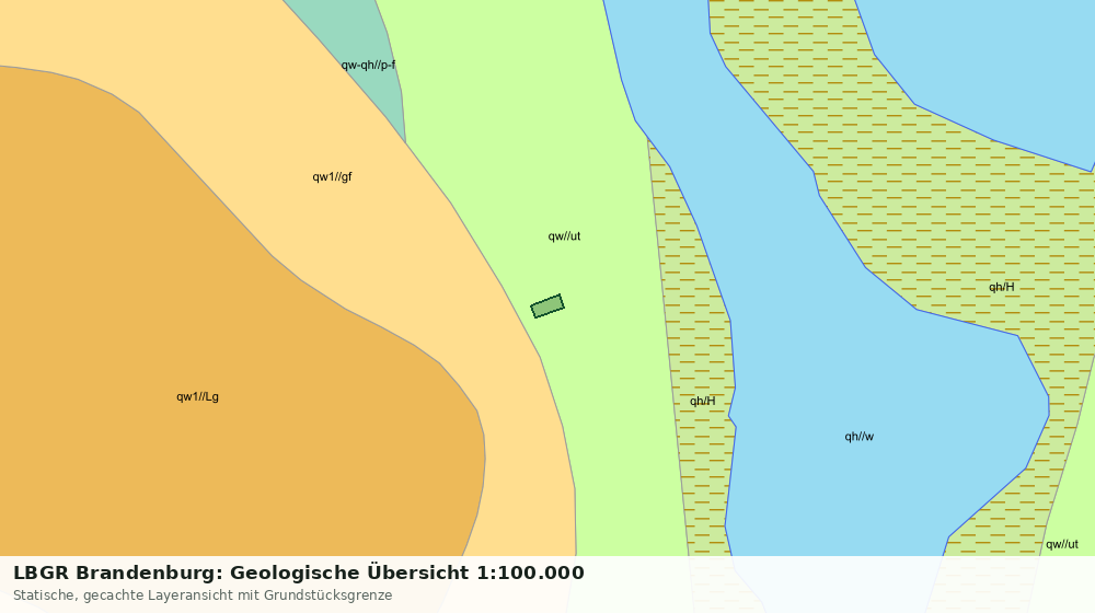Statische Kartenansicht: LBGR Brandenburg: Geologische Übersicht 1:100.000