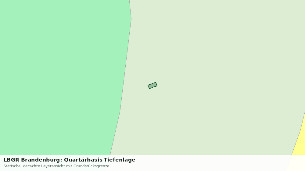 Statische Kartenansicht: LBGR Brandenburg: Quartärbasis-Tiefenlage
