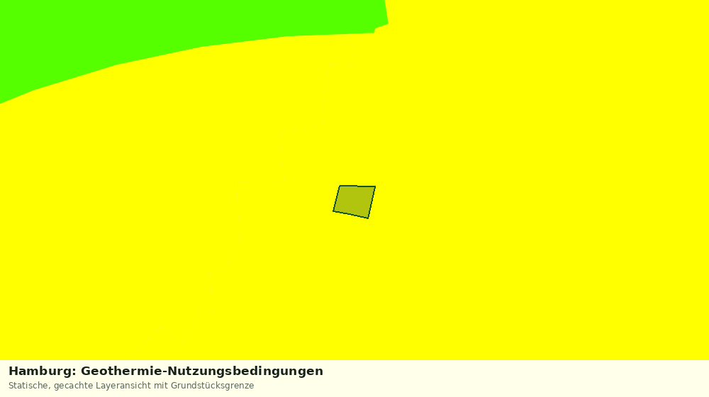 Statische Kartenansicht: Hamburg: Geothermie-Nutzungsbedingungen