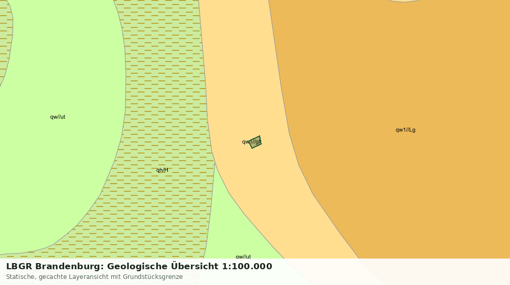 Statische Kartenansicht: LBGR Brandenburg: Geologische Übersicht 1:100.000