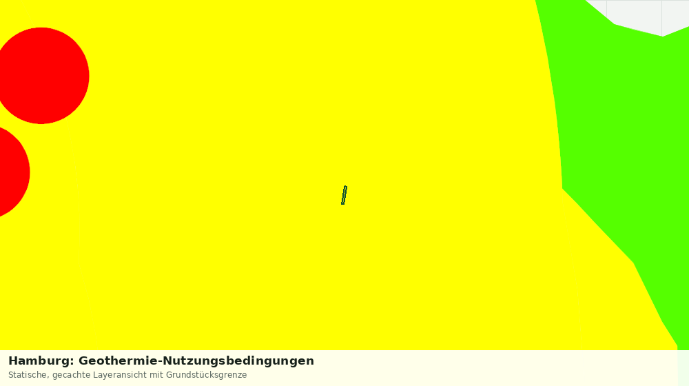 Statische Kartenansicht: Hamburg: Geothermie-Nutzungsbedingungen