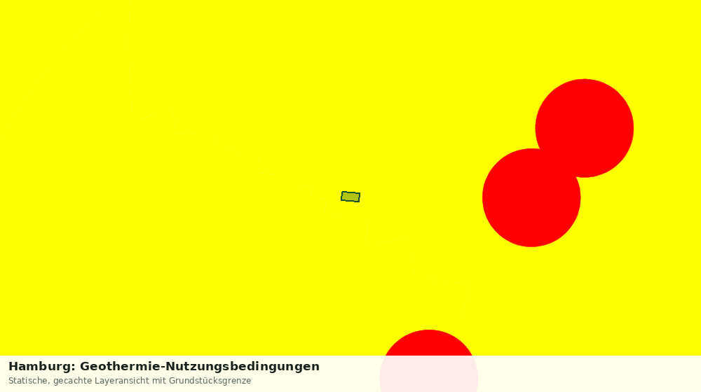 Statische Kartenansicht: Hamburg: Geothermie-Nutzungsbedingungen