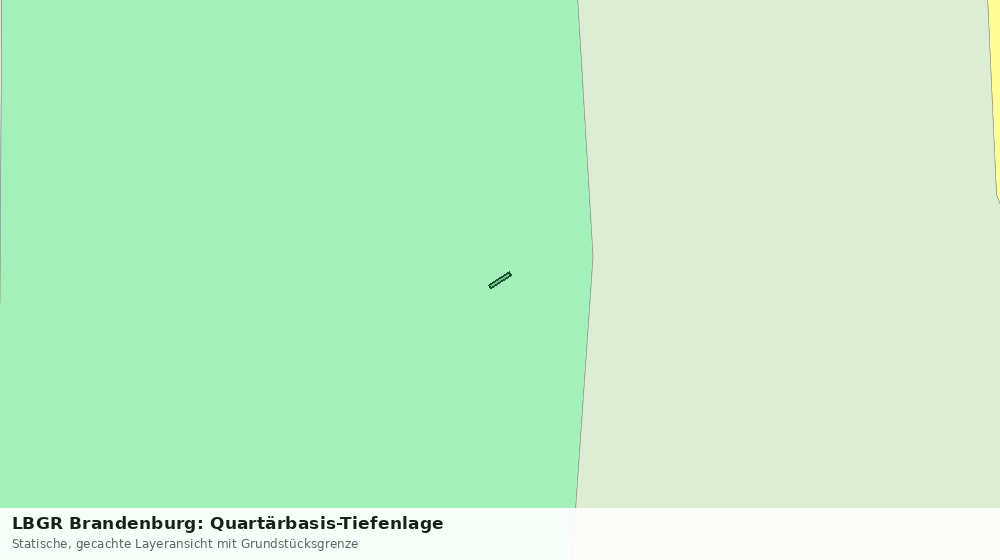 Statische Kartenansicht: LBGR Brandenburg: Quartärbasis-Tiefenlage