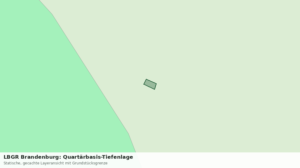 Statische Kartenansicht: LBGR Brandenburg: Quartärbasis-Tiefenlage