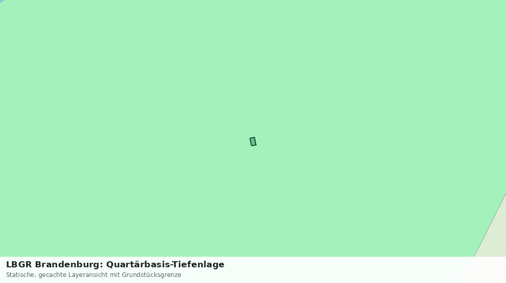 Statische Kartenansicht: LBGR Brandenburg: Quartärbasis-Tiefenlage