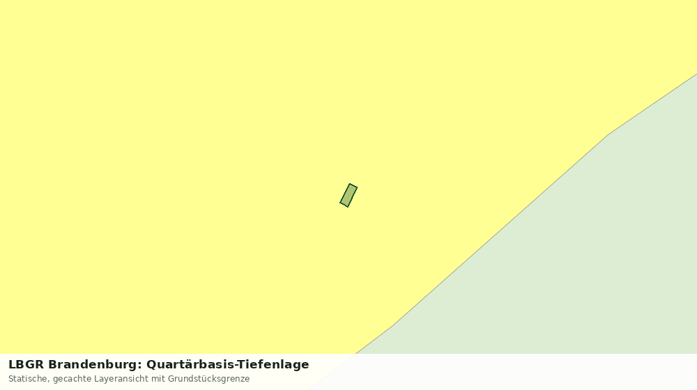 Statische Kartenansicht: LBGR Brandenburg: Quartärbasis-Tiefenlage