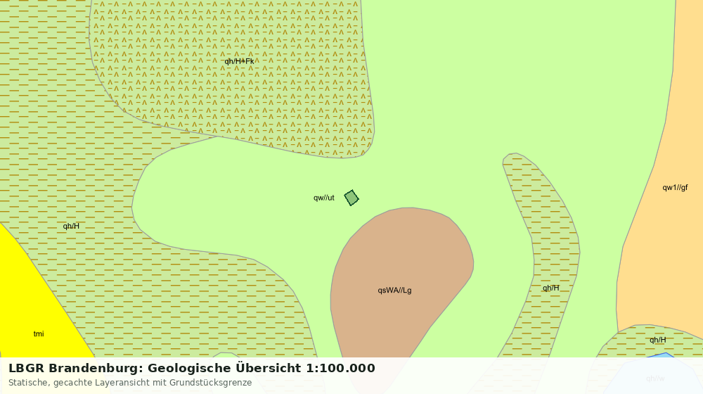 Statische Kartenansicht: LBGR Brandenburg: Geologische Übersicht 1:100.000